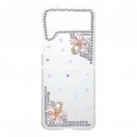 Hülle Für Samsung Galaxy Z Flip 3 5G Flip Case Edelsteine