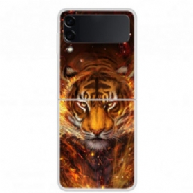 Hülle Für Samsung Galaxy Z Flip 3 5G Flip Case Feuertiger