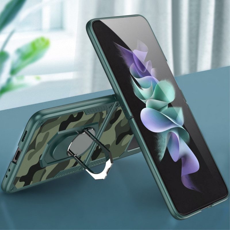 Hülle Für Samsung Galaxy Z Flip 3 5G Flip Case Gkk Camo Stützring