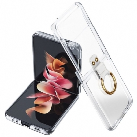 Hülle Für Samsung Galaxy Z Flip 3 5G Flip Case Nahtloser Gkk-ring