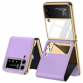 Hülle Für Samsung Galaxy Z Flip 3 5G Flip Case Spiegel Und Abnehmbarer Ständer