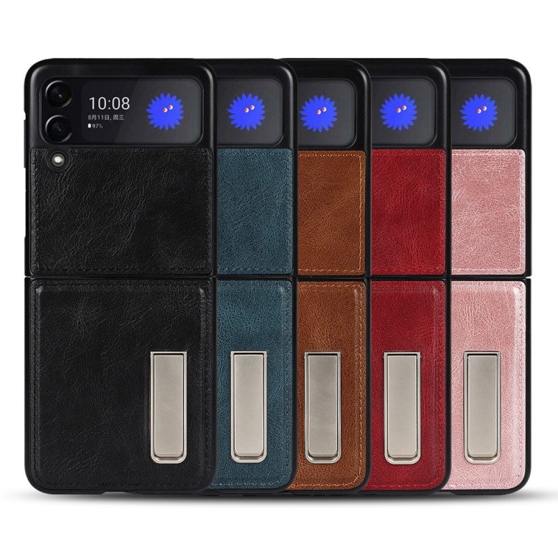 Hülle Für Samsung Galaxy Z Flip 3 5G Flip Case Stil Lederständer