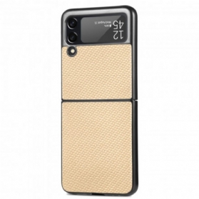 Hülle Für Samsung Galaxy Z Flip 3 5G Flip Case Strukturierte Kohlefaser