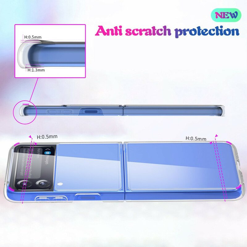 Hülle Für Samsung Galaxy Z Flip 3 5G Flip Case Transparent