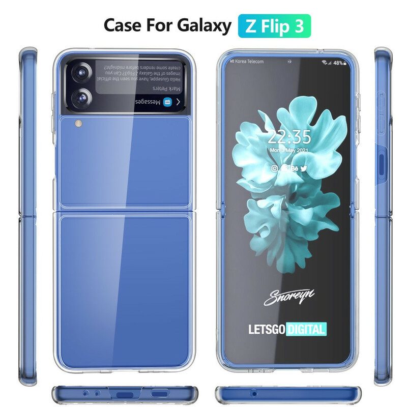 Hülle Für Samsung Galaxy Z Flip 3 5G Flip Case Transparent