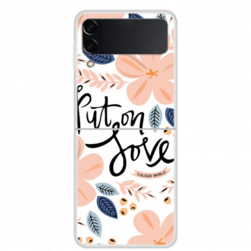 Hülle Für Samsung Galaxy Z Flip 3 5G Flip Case Ziehe Liebe An