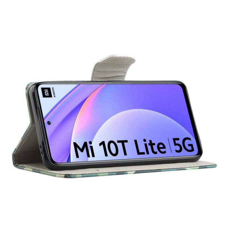 Flip Case Für Xiaomi Mi 10T Lite Neon-schmetterlinge