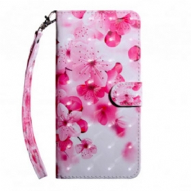 Flip Case Für Xiaomi Mi 10T Lite Pinke Blumen