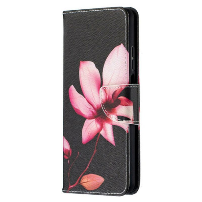 Lederhüllen Für Xiaomi Mi 10T Lite Pinke Blume