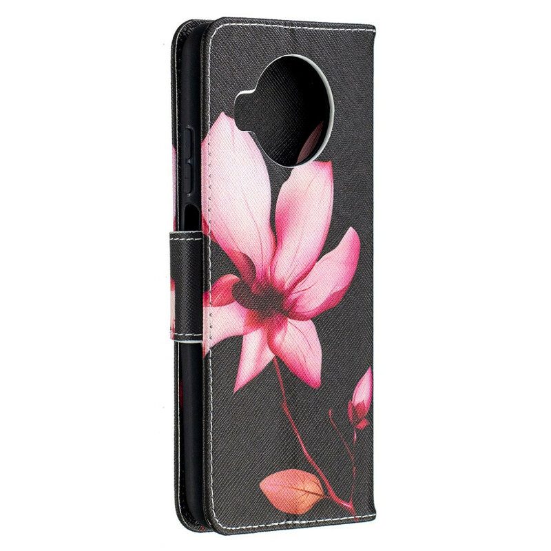 Lederhüllen Für Xiaomi Mi 10T Lite Pinke Blume