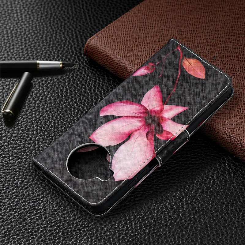 Lederhüllen Für Xiaomi Mi 10T Lite Pinke Blume