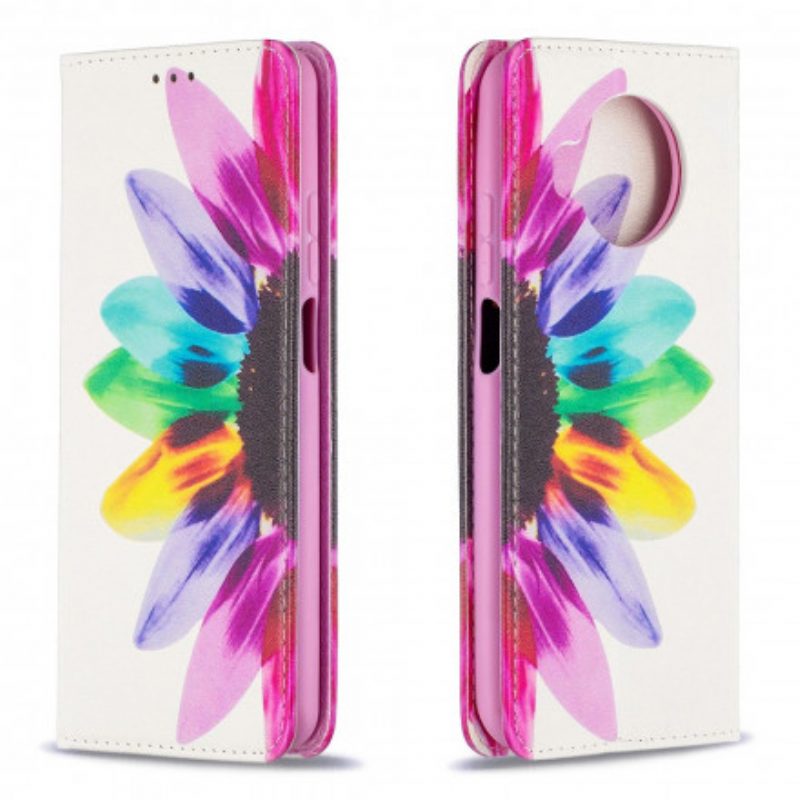 Schutzhülle Für Xiaomi Mi 10T Lite Flip Case Aquarellblume