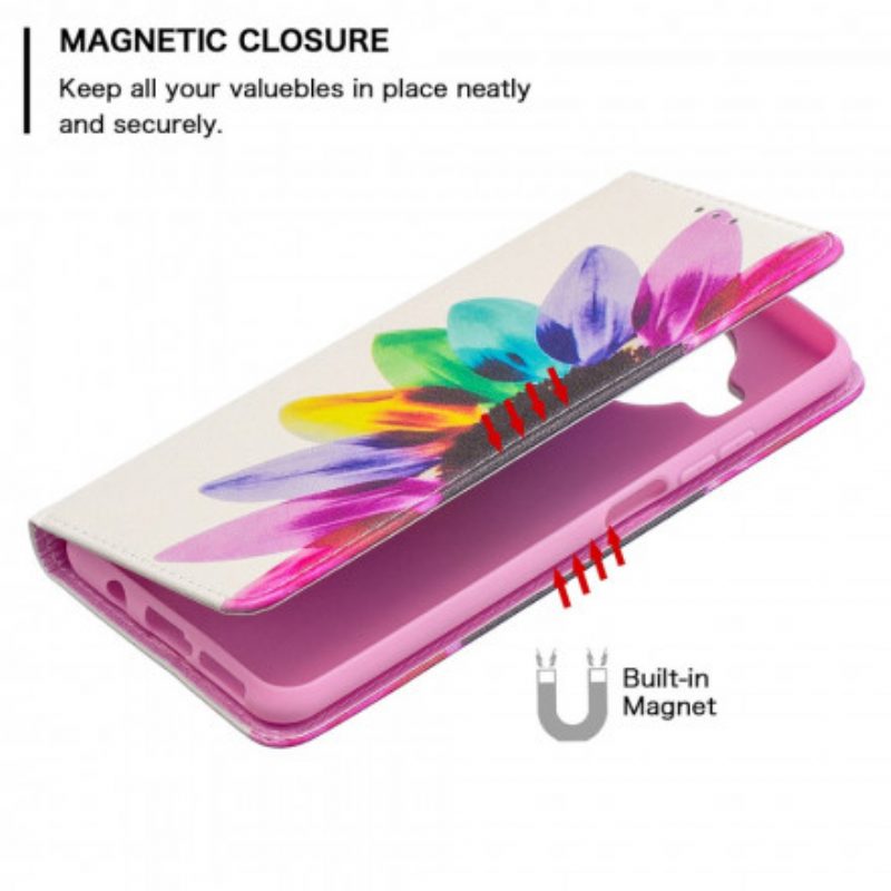 Schutzhülle Für Xiaomi Mi 10T Lite Flip Case Aquarellblume