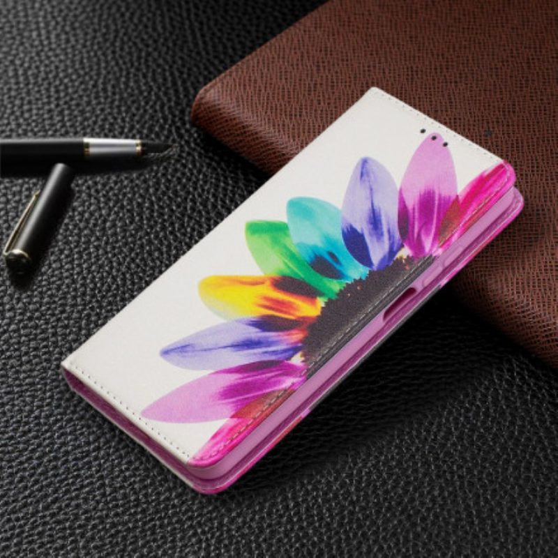 Schutzhülle Für Xiaomi Mi 10T Lite Flip Case Aquarellblume