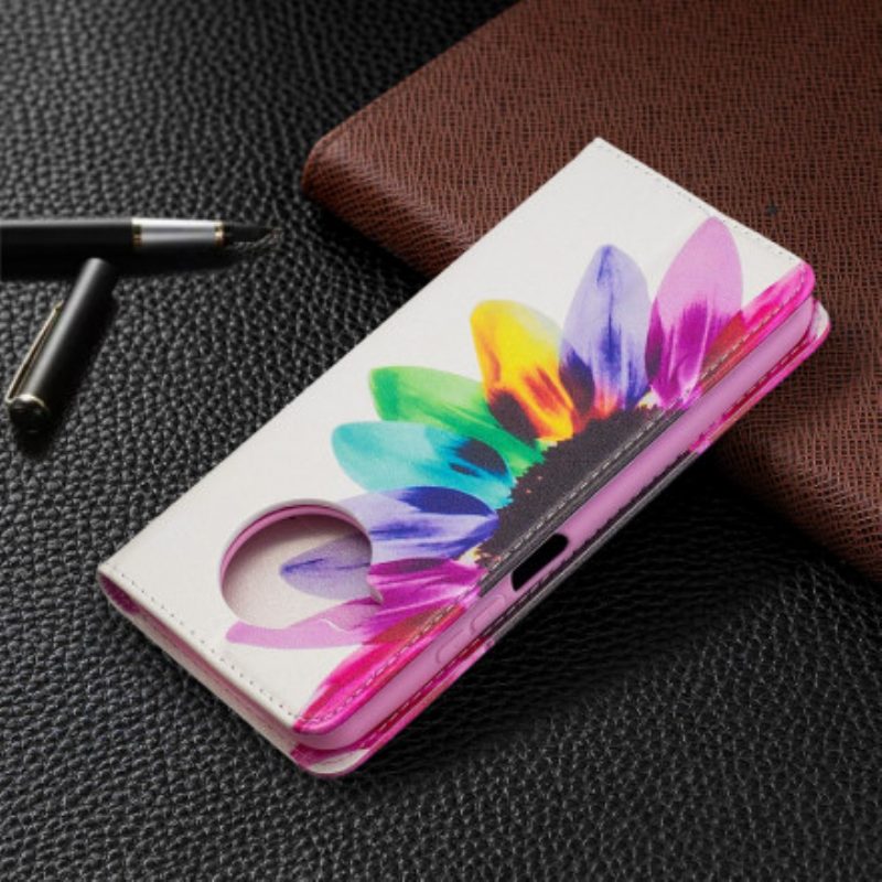 Schutzhülle Für Xiaomi Mi 10T Lite Flip Case Aquarellblume