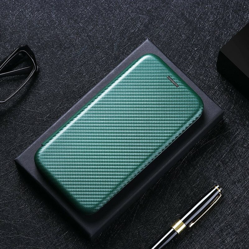 Schutzhülle Für Xiaomi Mi 10T Lite Flip Case Kohlefaser