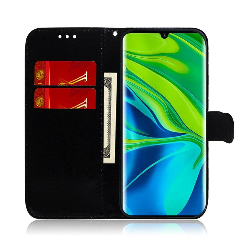 Flip Case Für Xiaomi Mi 10 / 10 Pro Spiegelabdeckung Aus Kunstleder