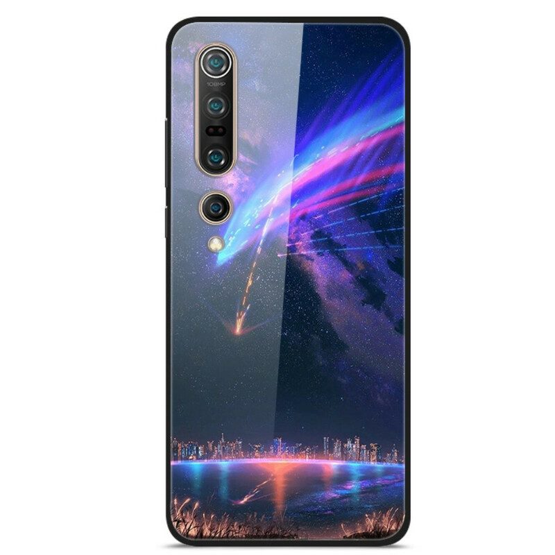 Hülle Für Xiaomi Mi 10 / 10 Pro Galaxy Constellation Gehärtetes Glas