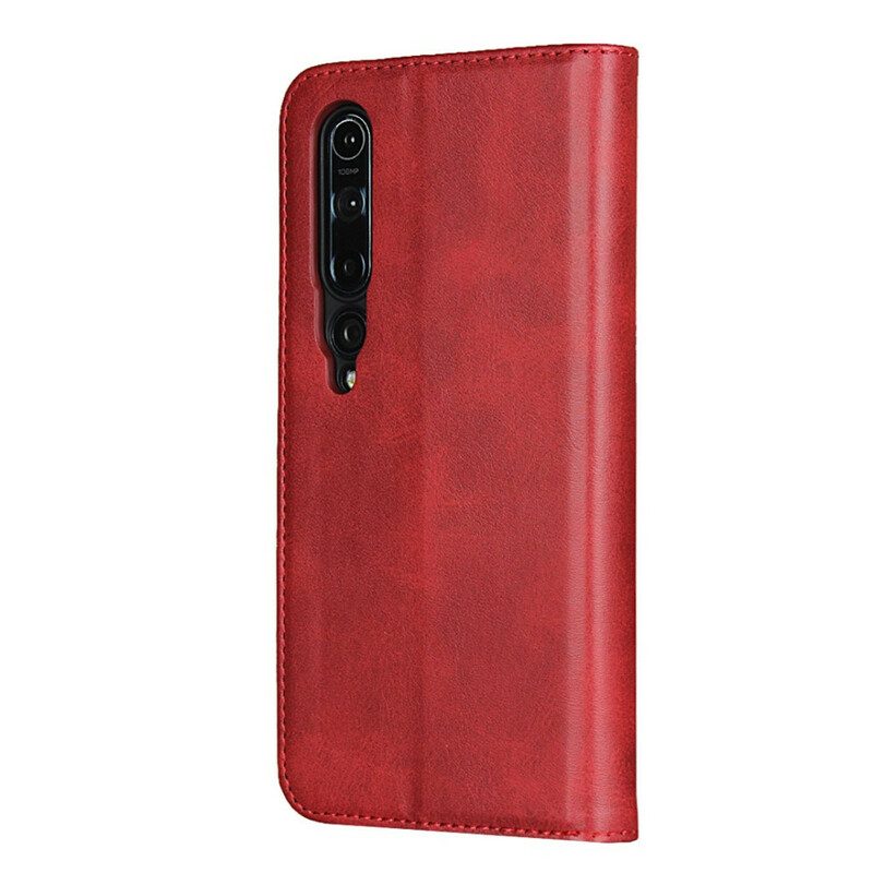 Schutzhülle Für Xiaomi Mi 10 / 10 Pro Flip Case Elegantes Spaltleder