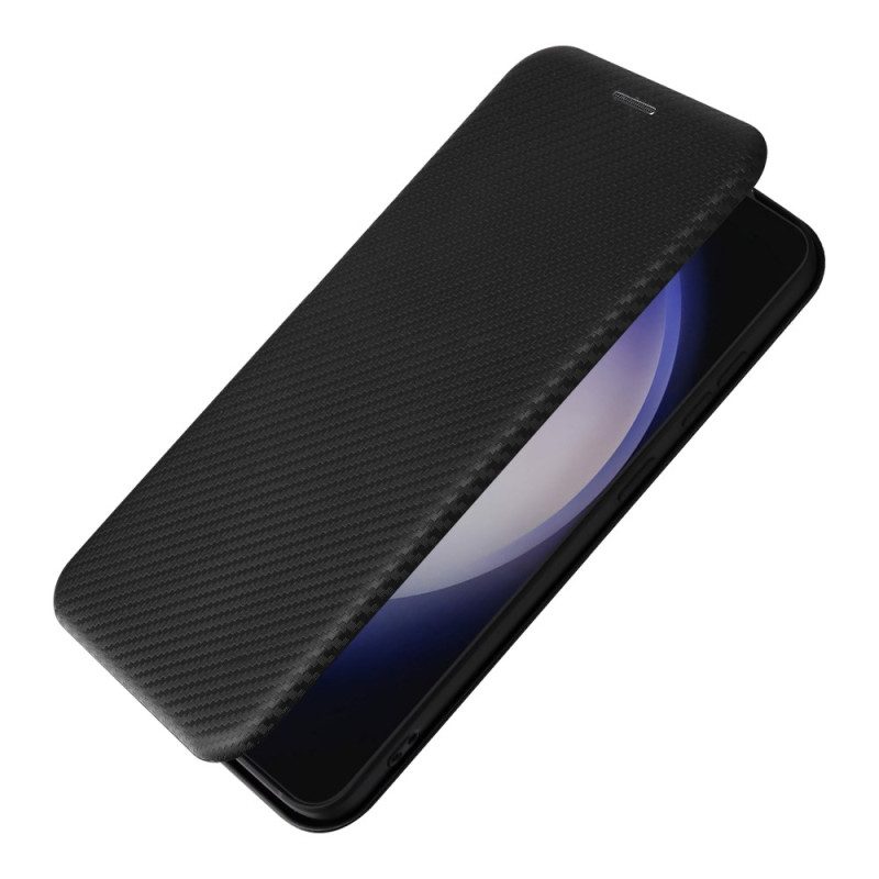 Flip Case Für Samsung Galaxy S24 5g Kohlefaser