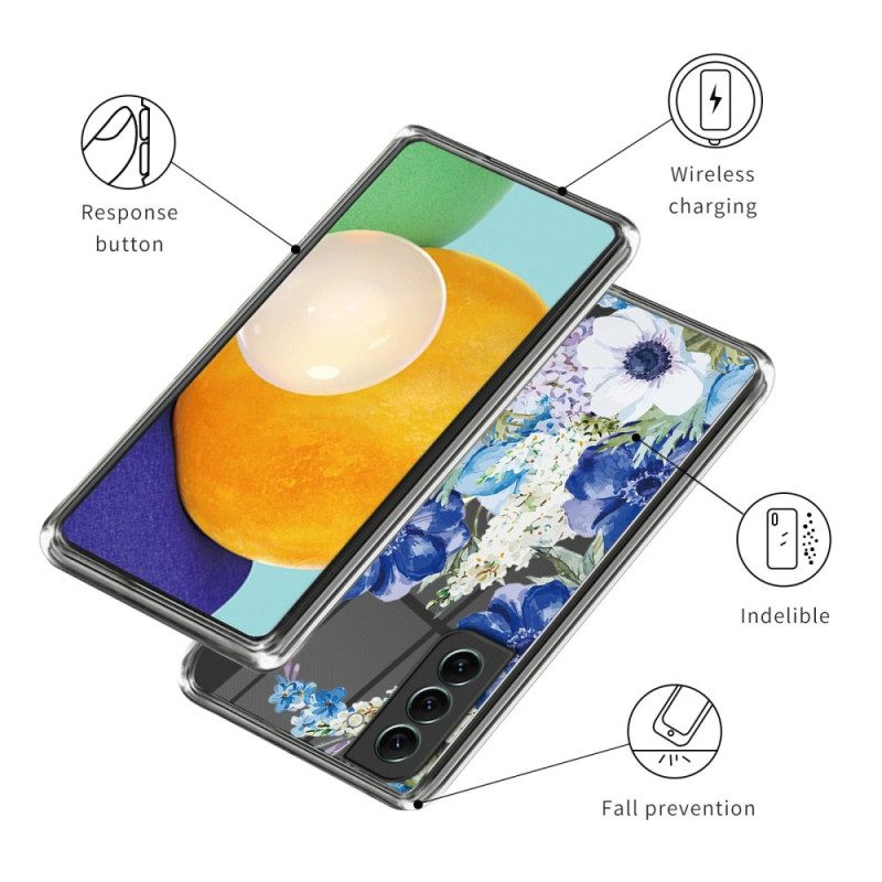 Hülle Für Samsung Galaxy S24 5g Transparente Blumen