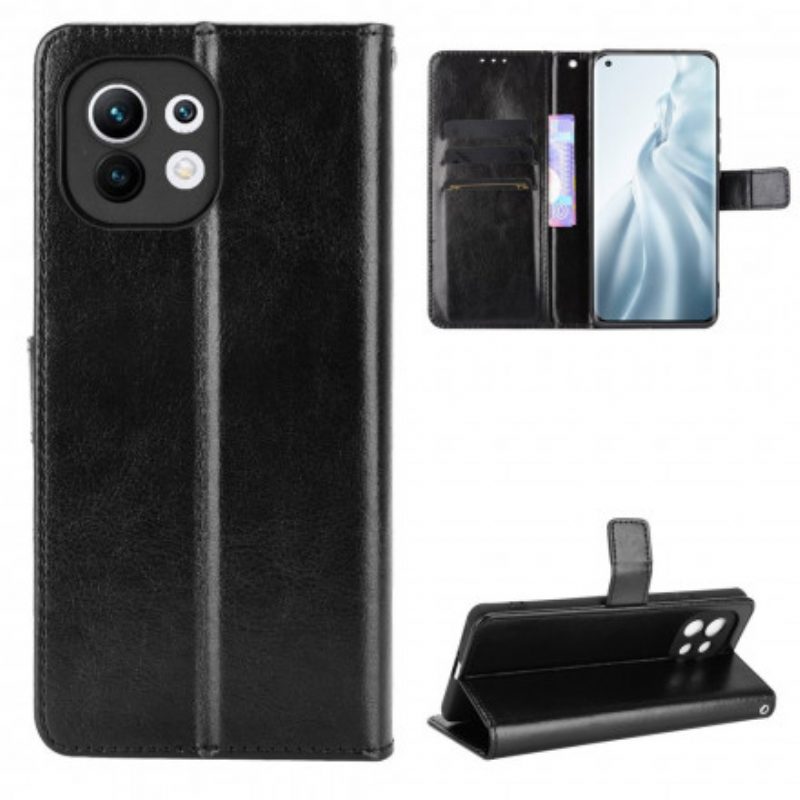 Flip Case Für Xiaomi Mi 11 (5G) Auffälliges Kunstleder