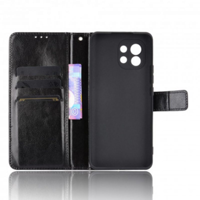 Flip Case Für Xiaomi Mi 11 (5G) Auffälliges Kunstleder