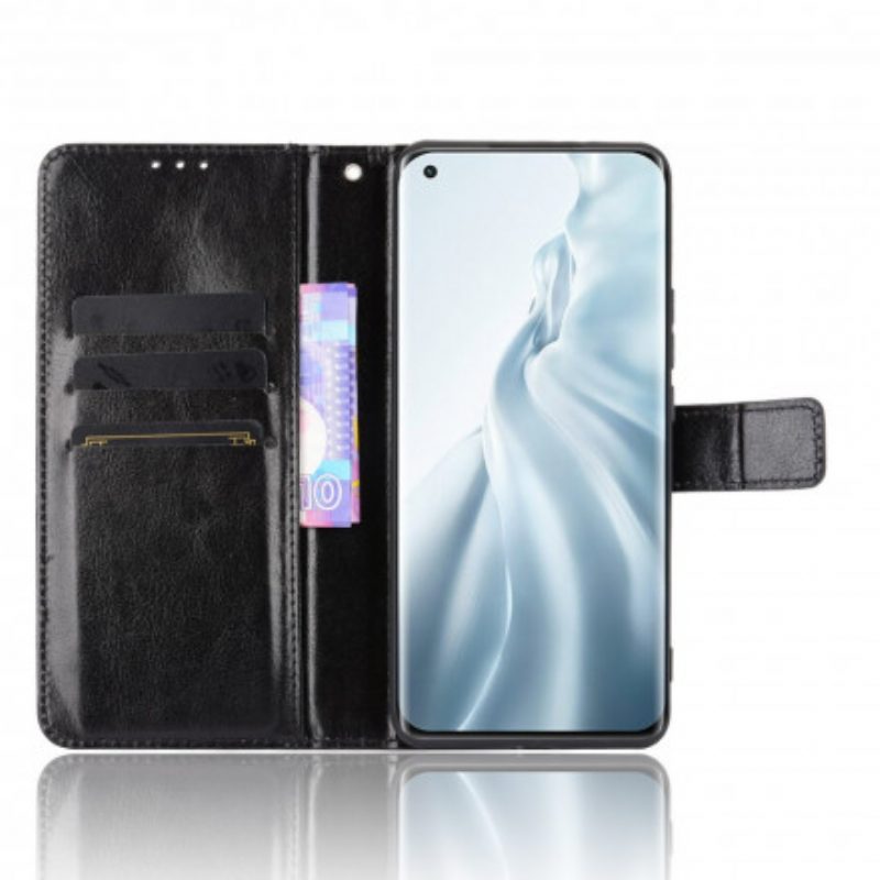 Flip Case Für Xiaomi Mi 11 (5G) Auffälliges Kunstleder