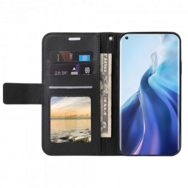 Flip Case Für Xiaomi Mi 11 (5G) Kunstleder Fantasy Metal Gq.utrobe