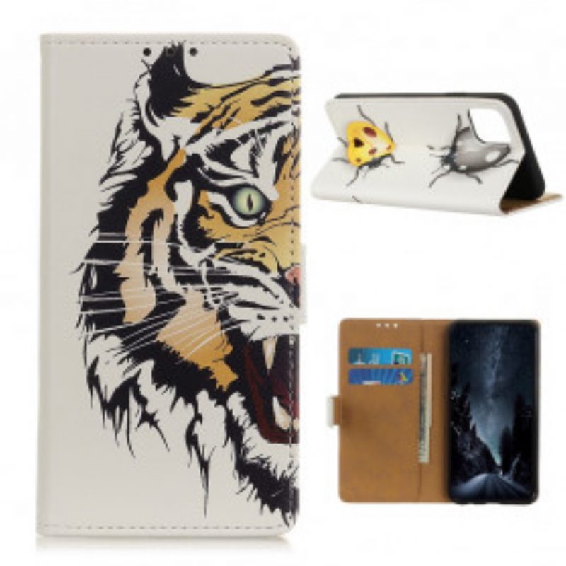 Flip Case Für Xiaomi Mi 11 (5G) Wilder Tiger