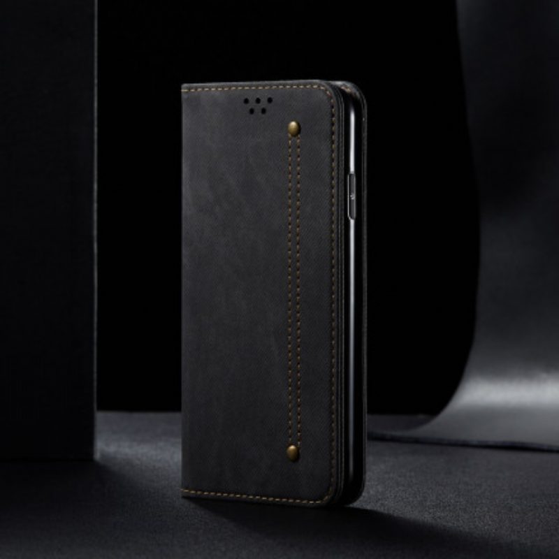 Schutzhülle Für Xiaomi Mi 11 (5G) Flip Case Denim-stoff