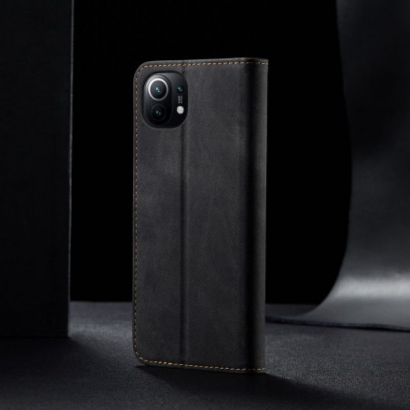 Schutzhülle Für Xiaomi Mi 11 (5G) Flip Case Denim-stoff