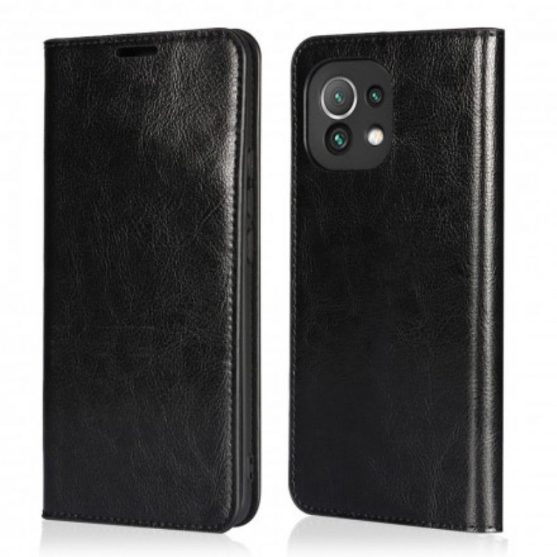 Schutzhülle Für Xiaomi Mi 11 (5G) Flip Case Echtes Leder