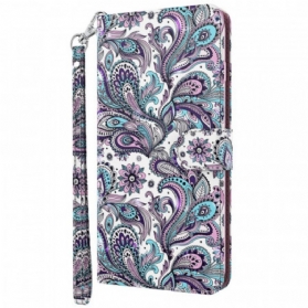 Flip Case Für Moto G51 5G Paisley