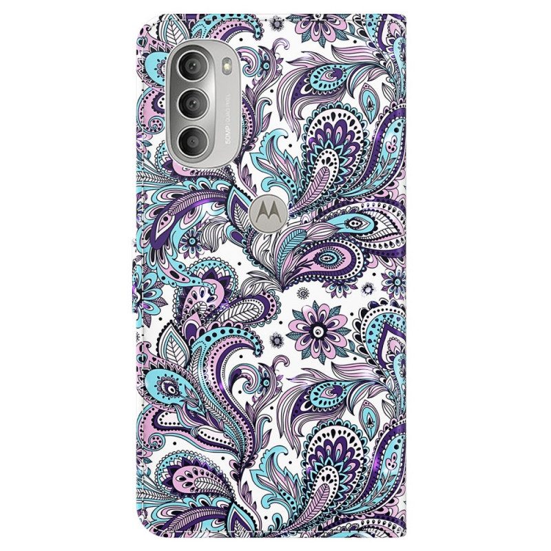 Flip Case Für Moto G51 5G Paisley