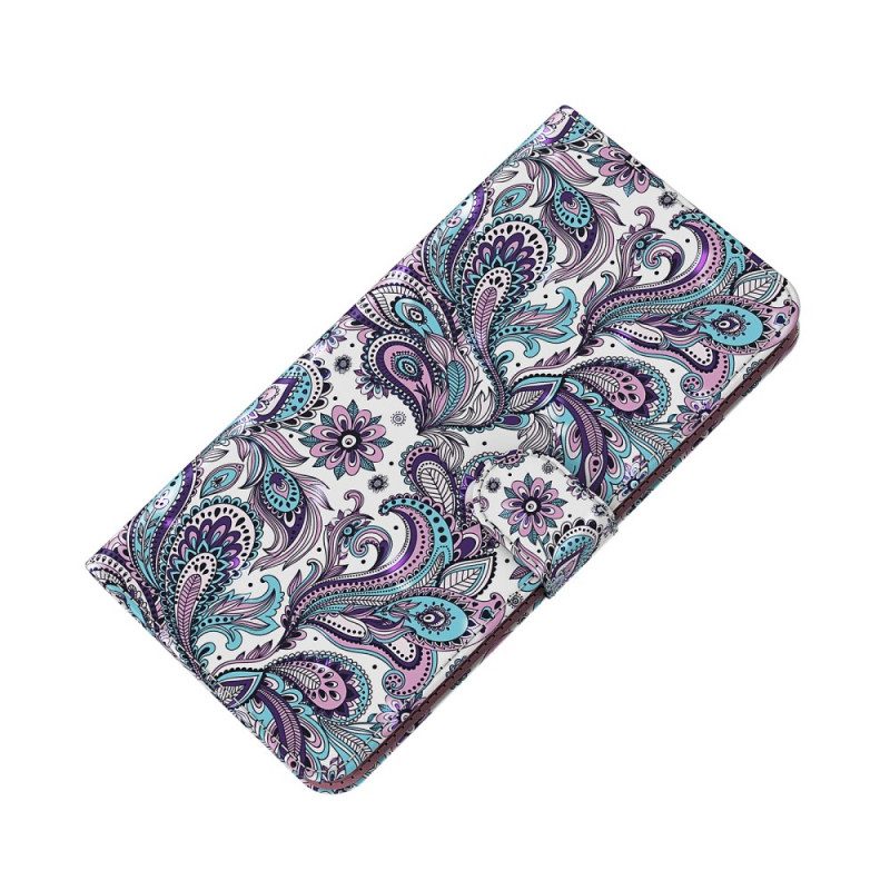 Flip Case Für Moto G51 5G Paisley