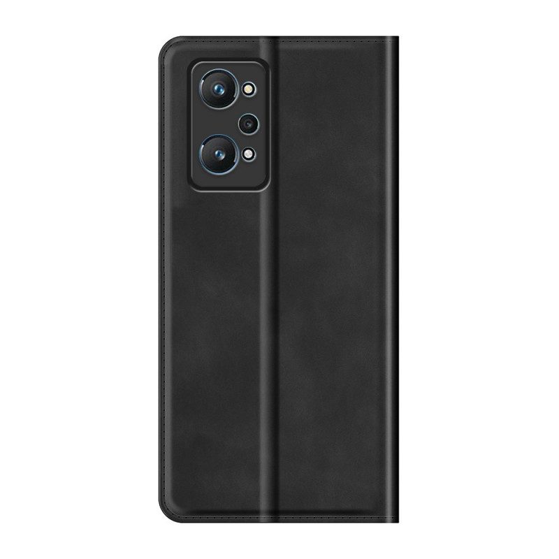 Schutzhülle Für Realme GT Neo 3T / Neo 2 Flip Case Seidenweicher Ledereffekt