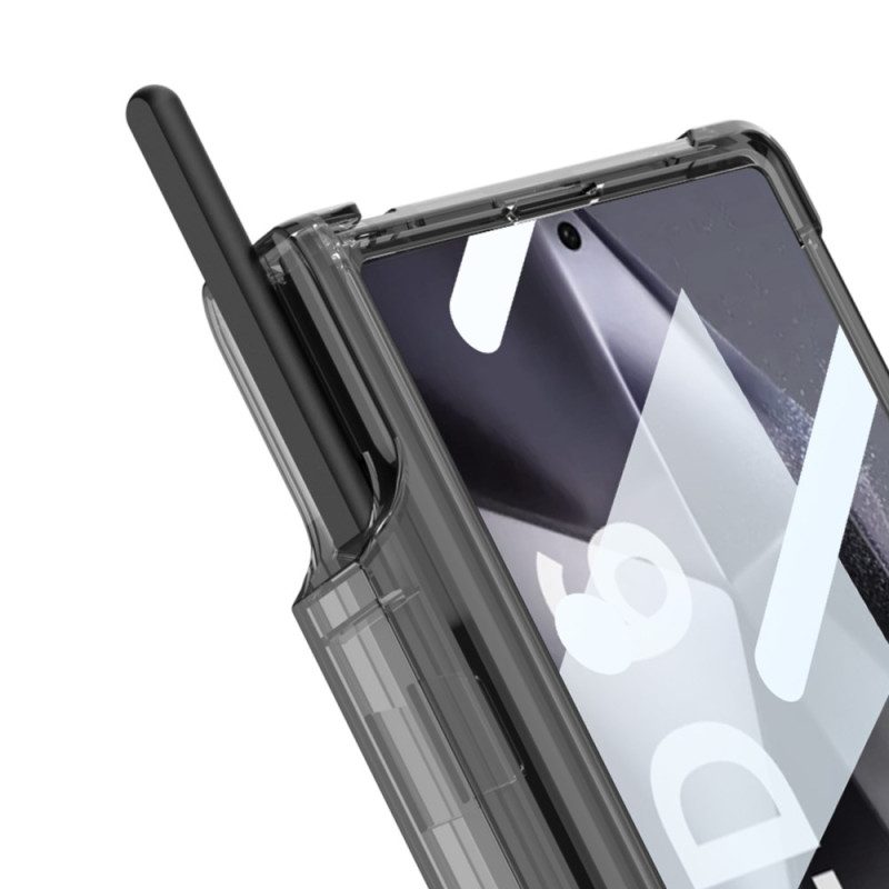 Hülle Samsung Galaxy Z Fold 6 Handyhülle Transparenter Stifthalter Und Halterung Gkk