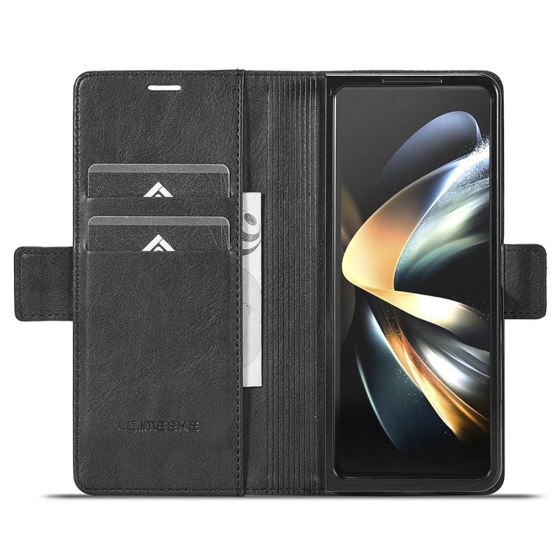 Lederhüllen Samsung Galaxy Z Fold 6 Handyhülle Klassisches Lc.imeeke