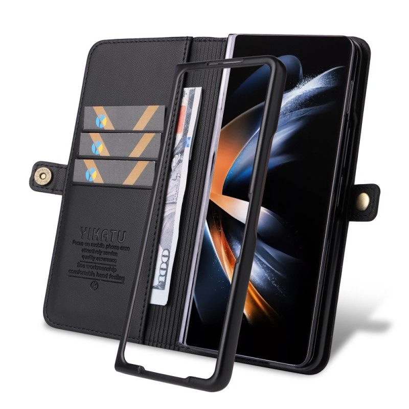 Lederhüllen Samsung Galaxy Z Fold 6 Kunstleder Yikatu