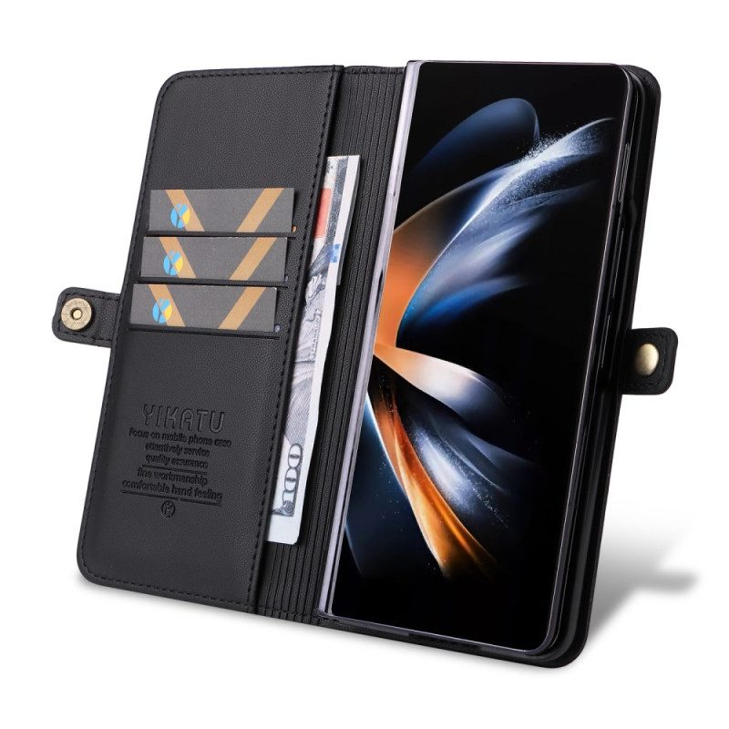 Lederhüllen Samsung Galaxy Z Fold 6 Kunstleder Yikatu