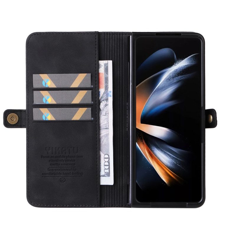 Lederhüllen Samsung Galaxy Z Fold 6 Vintage Yikatu