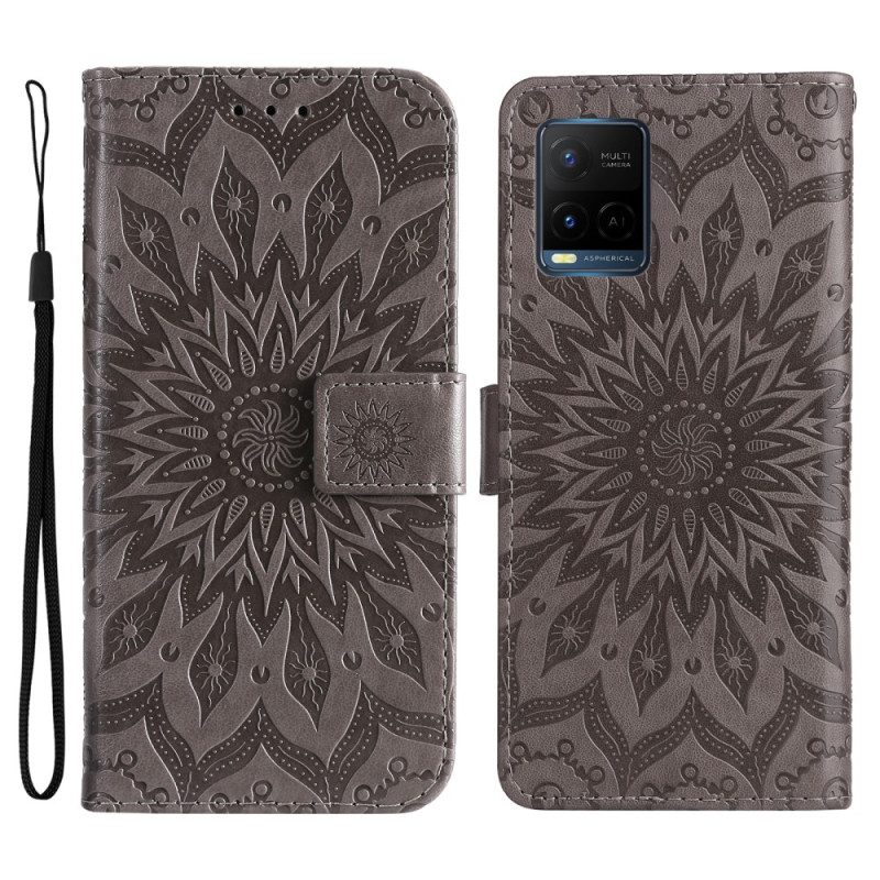 Flip Case Für Vivo Y21 Mit Kordel Thong Sun