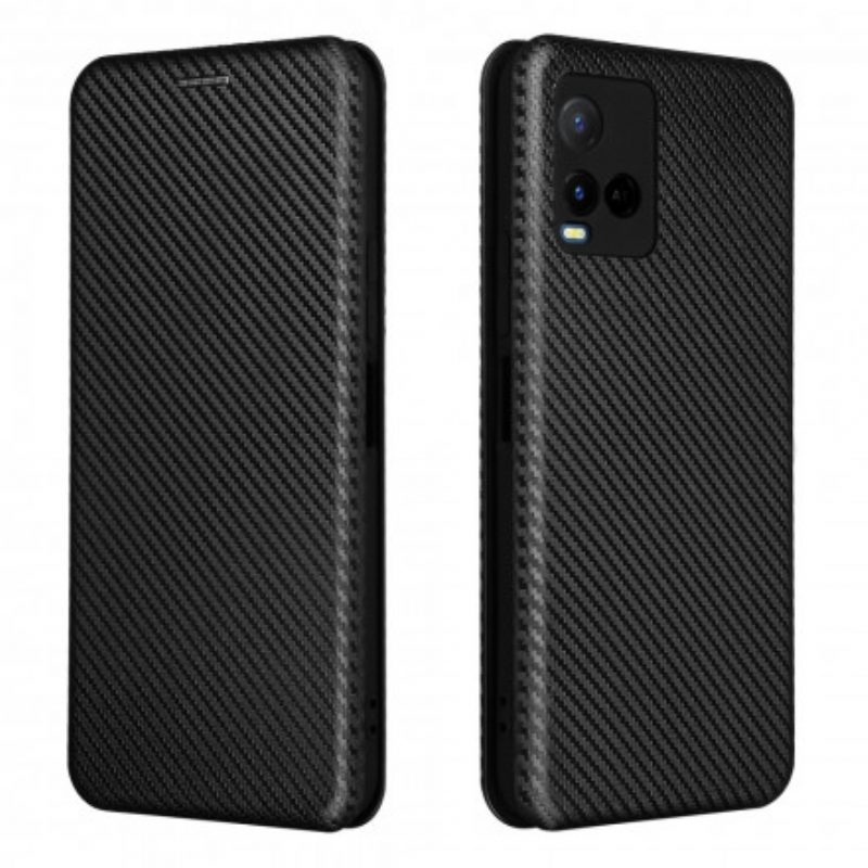 Schutzhülle Für Vivo Y21 Flip Case Farbiges Carbon-silikon