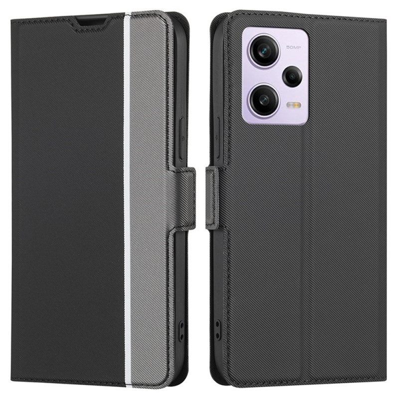 Flip Case Für Xiaomi Redmi Note 12 Pro Feine Bicolor