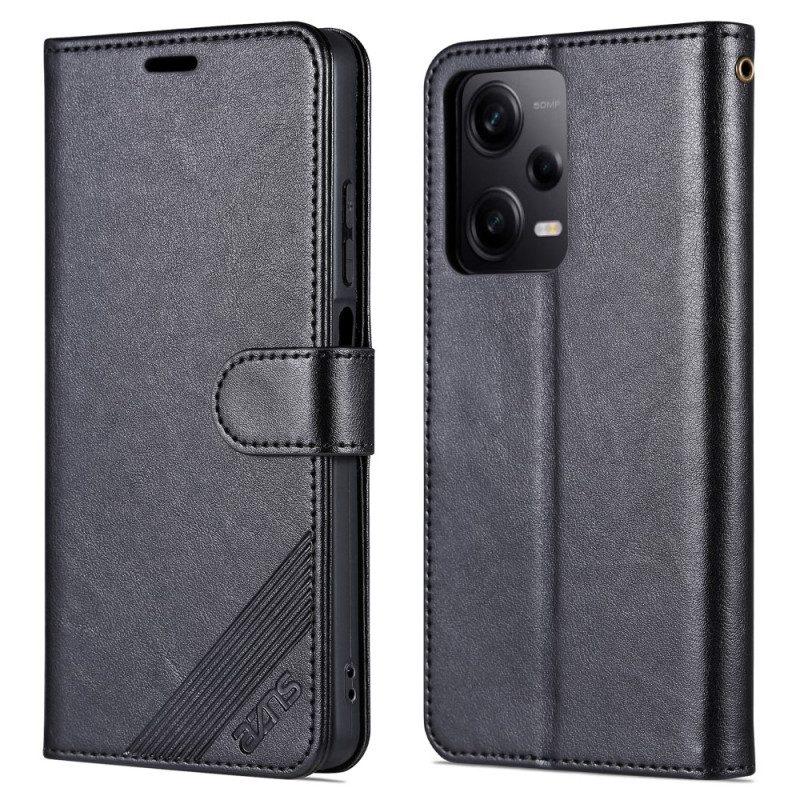 Flip Case Für Xiaomi Redmi Note 12 Pro Ledereffekt