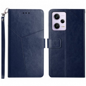 Flip Case Für Xiaomi Redmi Note 12 Pro Mit Kordel Y-riemendesign