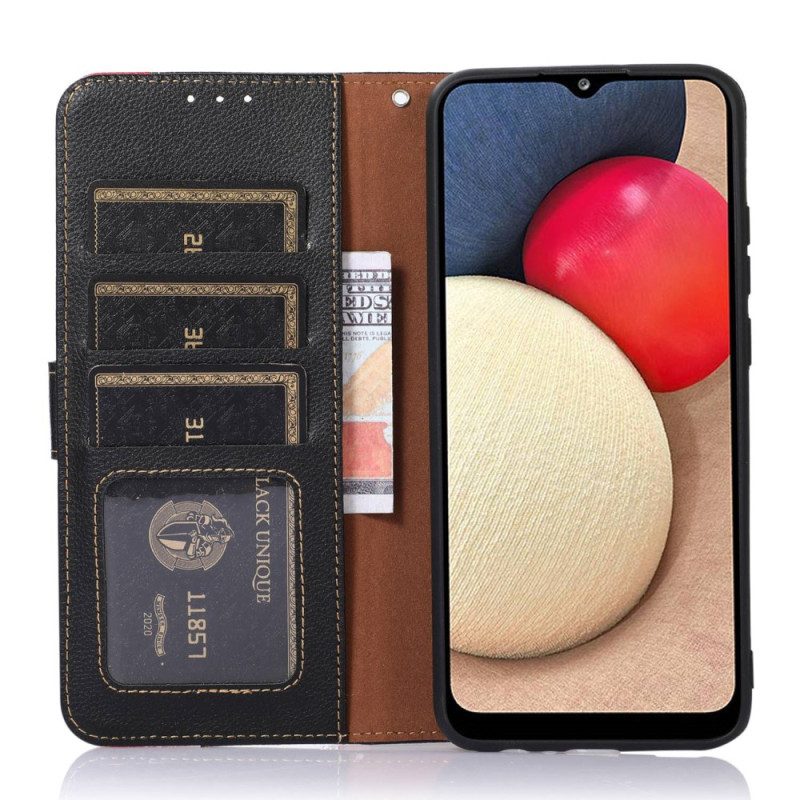 Flip Case Für Xiaomi Redmi Note 12 Pro Rfid-khazneh Im Litschi-stil