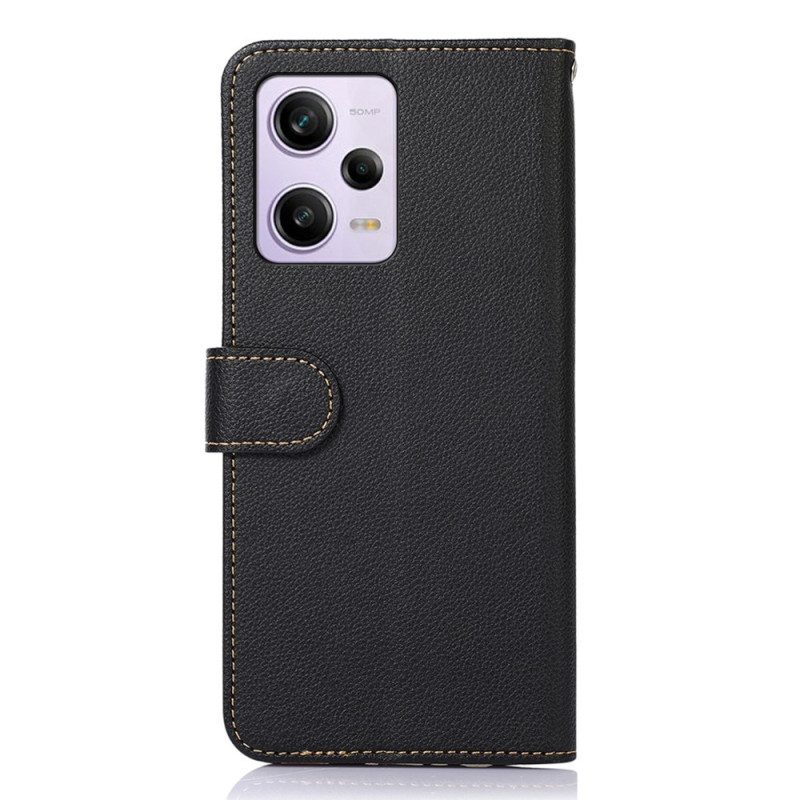 Flip Case Für Xiaomi Redmi Note 12 Pro Rfid-khazneh Im Litschi-stil