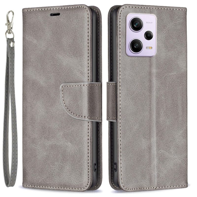 Flip Case Für Xiaomi Redmi Note 12 Pro Schrägverschluss